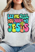 Bubble Tell You About My Jesus Unisex NuBlend Crew Sweatshirt