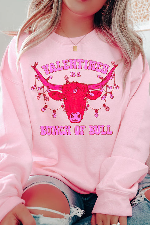 Bunch Of Bull Valentines Unisex NuBlend Crew Sweatshirt