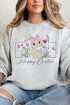 Bunny Girl Happy Easter Unisex NuBlend Crew Sweatshirt