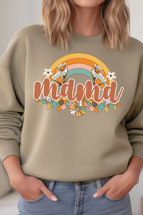 Butterfly Groove Mama Unisex NuBlend Crew Sweatshirt
