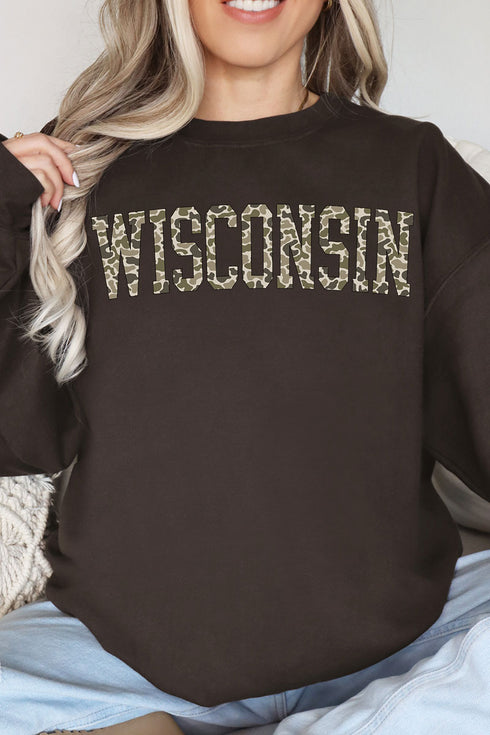 Camo Wisconsin Unisex NuBlend Crew Sweatshirt