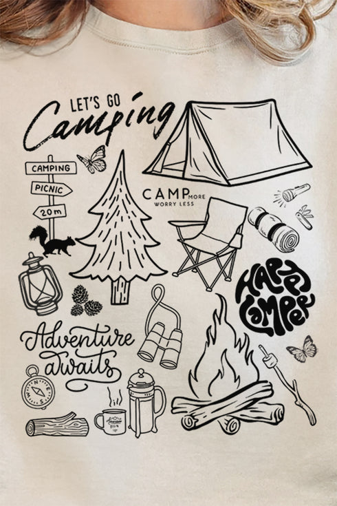 Camping Collage Unisex NuBlend Crew Sweatshirt