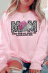 Checkered Cheer Mom Life Unisex NuBlend Crew Sweatshirt
