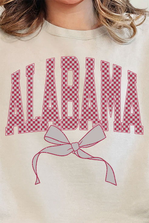 Checkered Coquette Alabama Unisex NuBlend Crew Sweatshirt