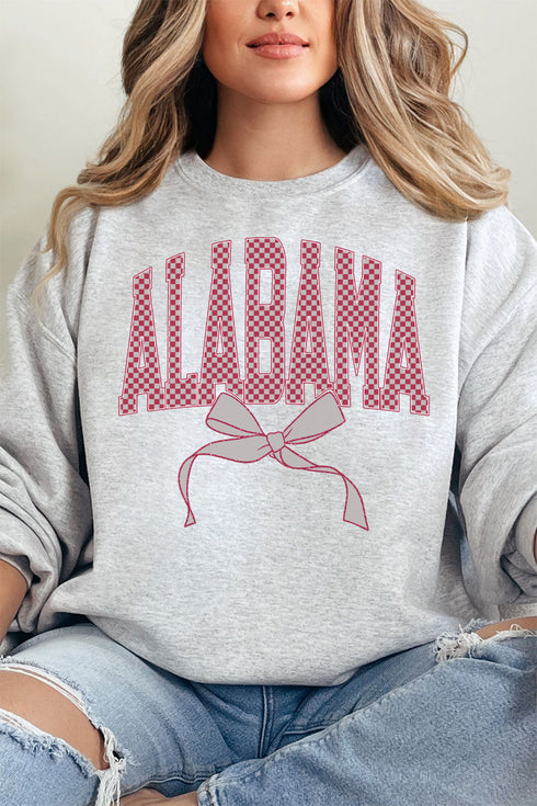 Checkered Coquette Alabama Unisex NuBlend Crew Sweatshirt