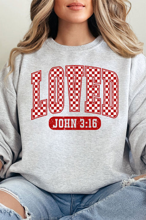 Checkered Love Unisex NuBlend Crew Sweatshirt