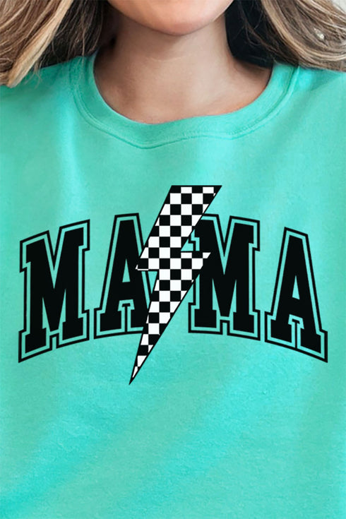 Checkered Strike Mama Unisex NuBlend Crew Sweatshirt
