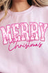 Chinoiserie Pink Merry Christmas Unisex NuBlend Crew Sweatshirt