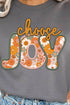 Choose Joy Faux Embroidery Transfer Unisex NuBlend Crew Sweatshirt