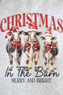 Christmas In The Barn Cows Unisex NuBlend Crew Sweatshirt
