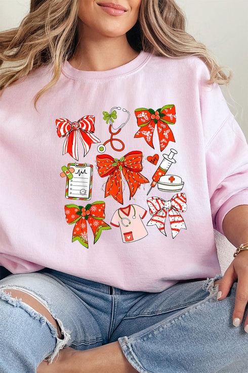 Christmas Nurse Unisex NuBlend Crew Sweatshirt