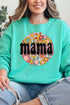 Circle Retro Flower Mama Unisex NuBlend Crew Sweatshirt