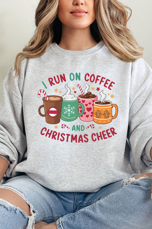 Coffee And Christmas Cheer Unisex NuBlend Crew Sweatshirt