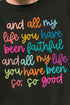 Colorful Always Faithful Unisex NuBlend Crew Sweatshirt