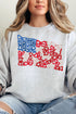 Coquette Collage American Flag Unisex NuBlend Crew Sweatshirt