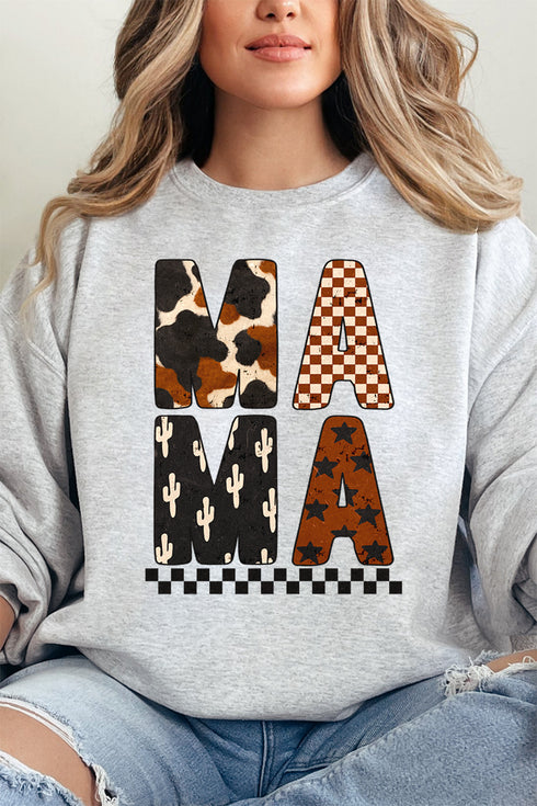 Cow Cactus Mama Unisex NuBlend Crew Sweatshirt