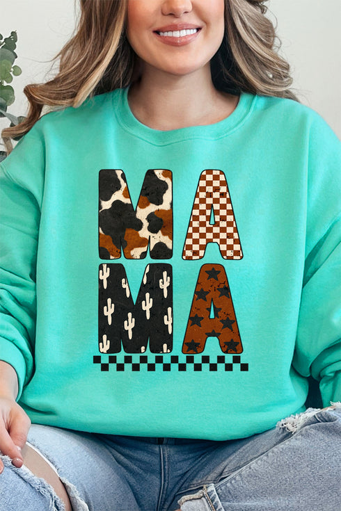 Cow Cactus Mama Unisex NuBlend Crew Sweatshirt