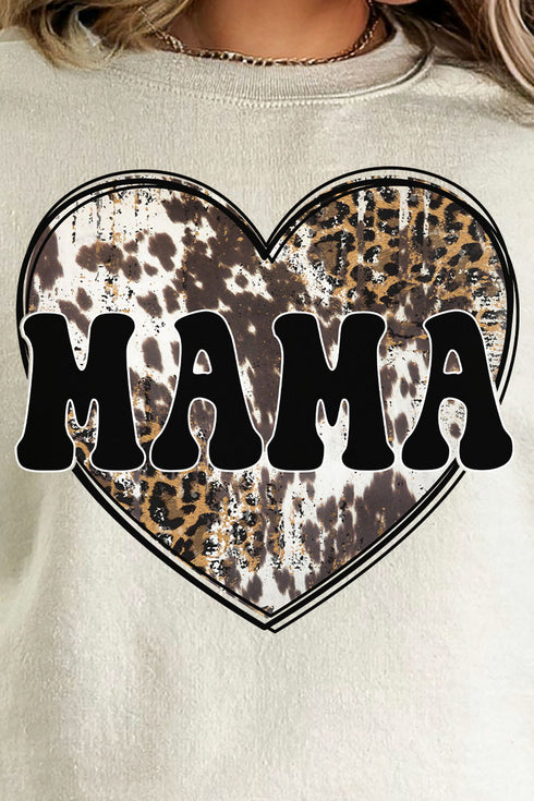Cowhide Heart Mama Unisex NuBlend Crew Sweatshirt