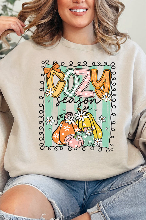 Cozy Season Swirl Unisex NuBlend Crew Sweatshirt