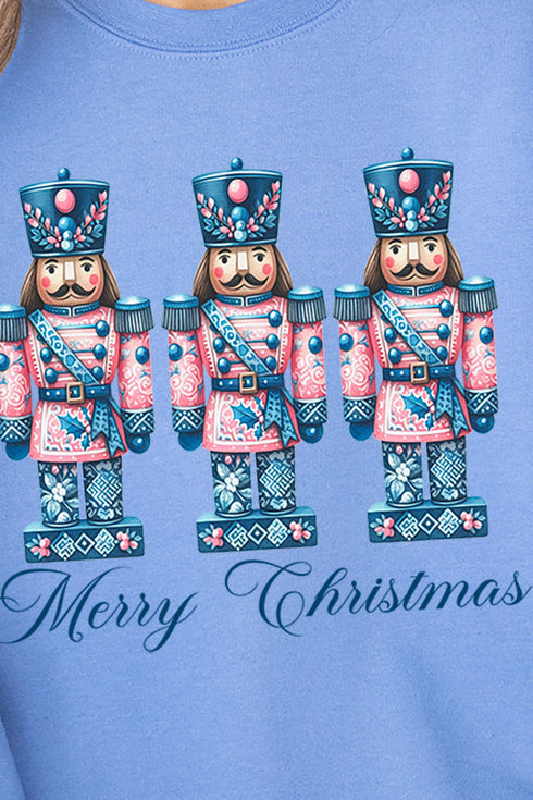 Cracker Chinoiserie Merry Christmas Unisex NuBlend Crew Sweatshirt