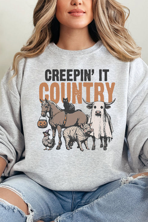 Creepin' It Country Unisex NuBlend Crew Sweatshirt