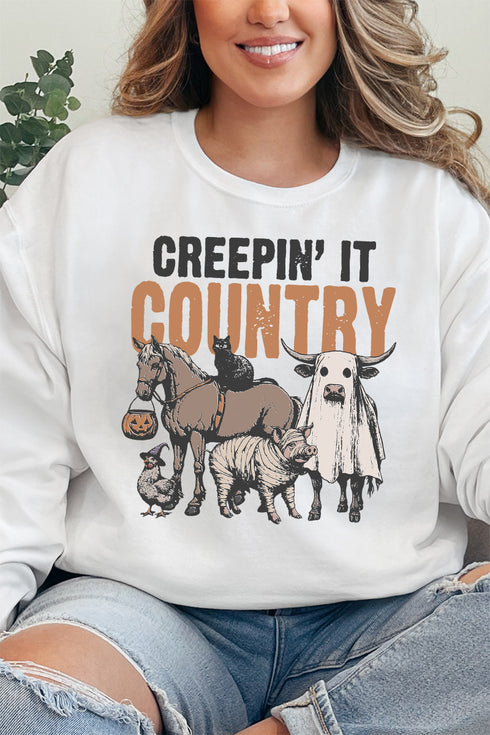 Creepin' It Country Unisex NuBlend Crew Sweatshirt