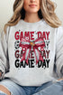 Crimson Stacked Gameday Unisex NuBlend Crew Sweatshirt