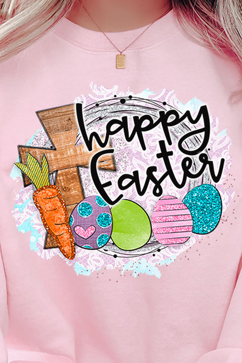 Cross Happy Easter Unisex NuBlend Crew Sweatshirt
