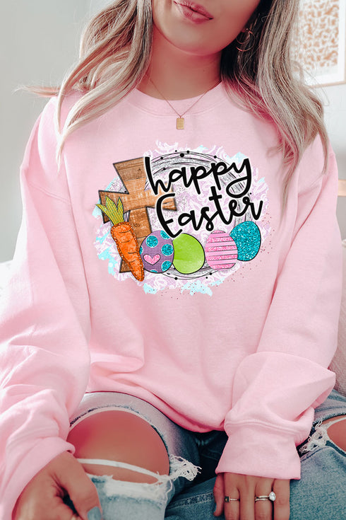 Cross Happy Easter Unisex NuBlend Crew Sweatshirt