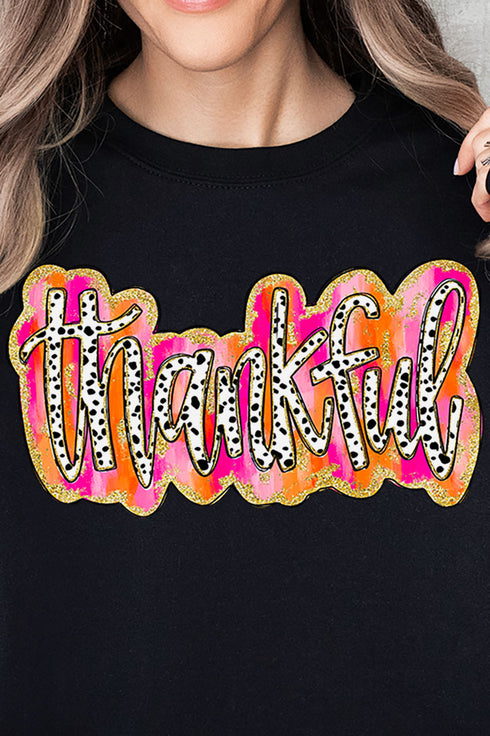 Dalmatian Dots Thankful Unisex NuBlend Crew Sweatshirt