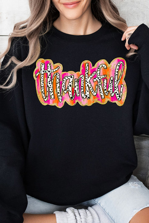 Dalmatian Dots Thankful Unisex NuBlend Crew Sweatshirt