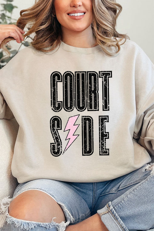 Distressed Courtside Unisex NuBlend Crew Sweatshirt