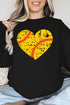 Distressed Softball Heart Unisex NuBlend Crew Sweatshirt