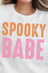 Distressed Spooky Babe Unisex NuBlend Crew Sweatshirt