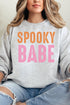 Distressed Spooky Babe Unisex NuBlend Crew Sweatshirt