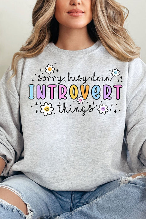 Doin' Introvert Things Unisex NuBlend Crew Sweatshirt