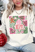 Doodle Merry Christmas Boho Unisex NuBlend Crew Sweatshirt