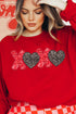 Doodle XOXO Faux Sequin Transfer Unisex NuBlend Crew Sweatshirt