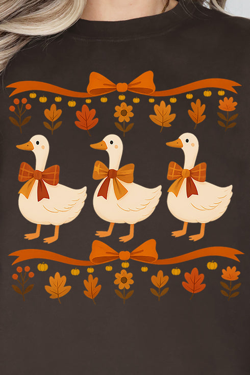 Fall Geese Girls Unisex NuBlend Crew Sweatshirt