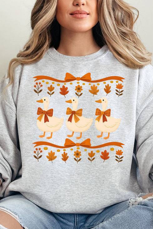 Fall Geese Girls Unisex NuBlend Crew Sweatshirt