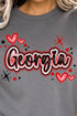 Faux Airbrush Georgia Unisex NuBlend Crew Sweatshirt