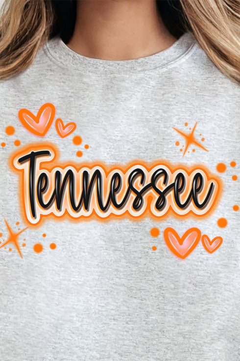 Faux Airbrush Tennessee Unisex NuBlend Crew Sweatshirt