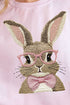 Faux Embroidery Easter Bunny Unisex NuBlend Crew Sweatshirt