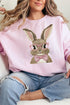 Faux Embroidery Easter Bunny Unisex NuBlend Crew Sweatshirt