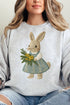 Faux Embroidery Vintage Bunny Unisex NuBlend Crew Sweatshirt