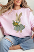 Faux Embroidery Vintage Bunny Unisex NuBlend Crew Sweatshirt