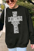 Faux Lace Cross Unisex NuBlend Crew Sweatshirt