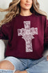 Faux Lace Cross Unisex NuBlend Crew Sweatshirt