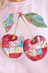 Faux Patchwork Cherries Unisex NuBlend Crew Sweatshirt