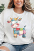 Faux Patchwork Cow Unisex NuBlend Crew Sweatshirt